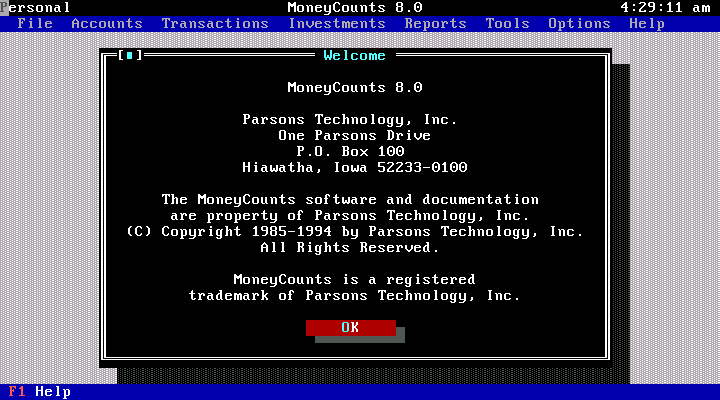 MoneyCounts 8.0 - Splash